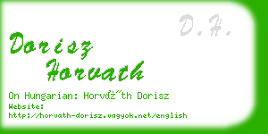 dorisz horvath business card